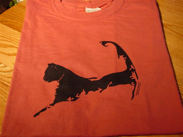 Cape Cat Map T-Shirt (Nantucket Red)